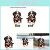 Charming Cute Black Dog Acrylic Car Hanger For Unique Vehicle Decor Accessory