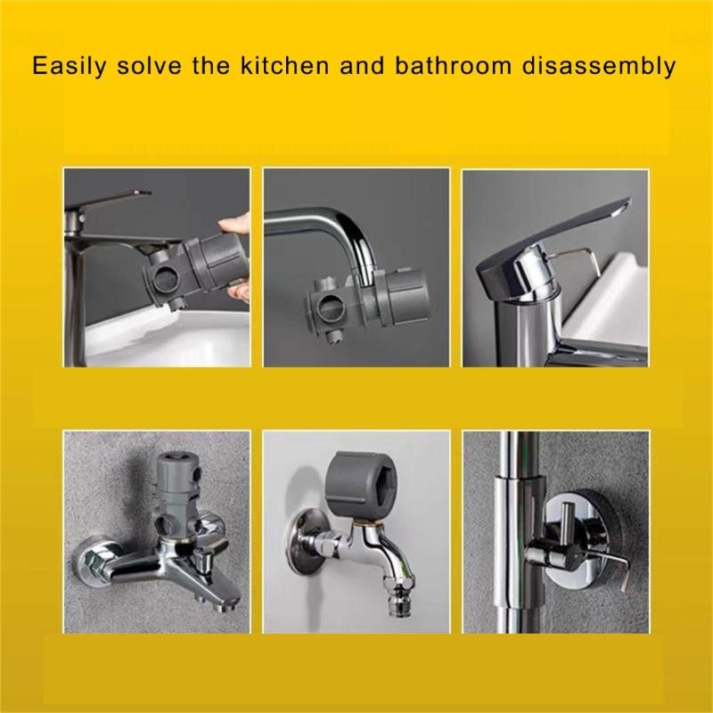 Efficient Faucet Tool Wrench Set for Removing Aerators and Valves Cores with Comfortable Grip and Corrosions Resistance