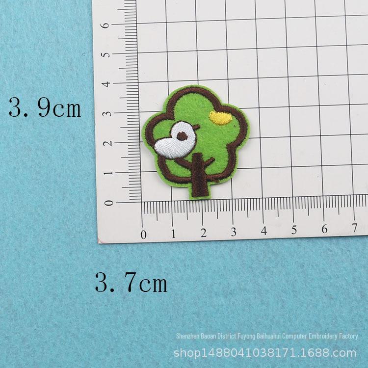 Adorable Mini Fruit & Veggie Embroidery Patch Stickers - Small Cartoon Sunflower Design for DIY Clothing