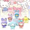 Adorable Sanrio Pvc Figure Collection Cute Sitting Cinnamon Dog Kuromi My Melody Toy Gift
