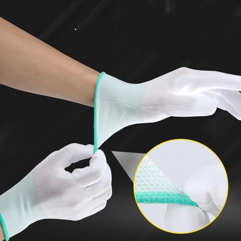 1Pair Antistatic Gloves Anti Static ESD Electronic Working Gloves PU Coated Palm Garden Electronic Work Protector Gloves