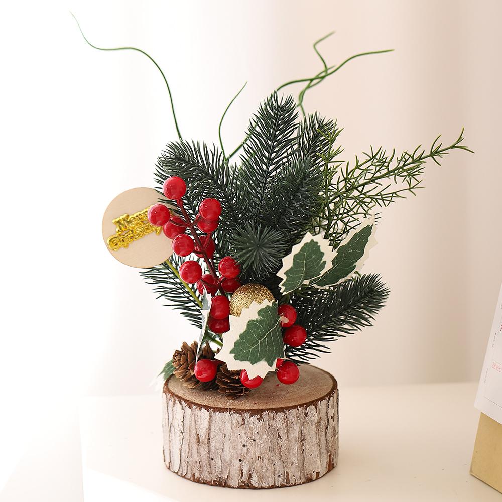 

1 шт. Искусственная сосновая древесина Рождественское украшение Сосновые иголки Украшение для рождественской елки для домашнего декора Подарочный аксессуар на Новый год 2026