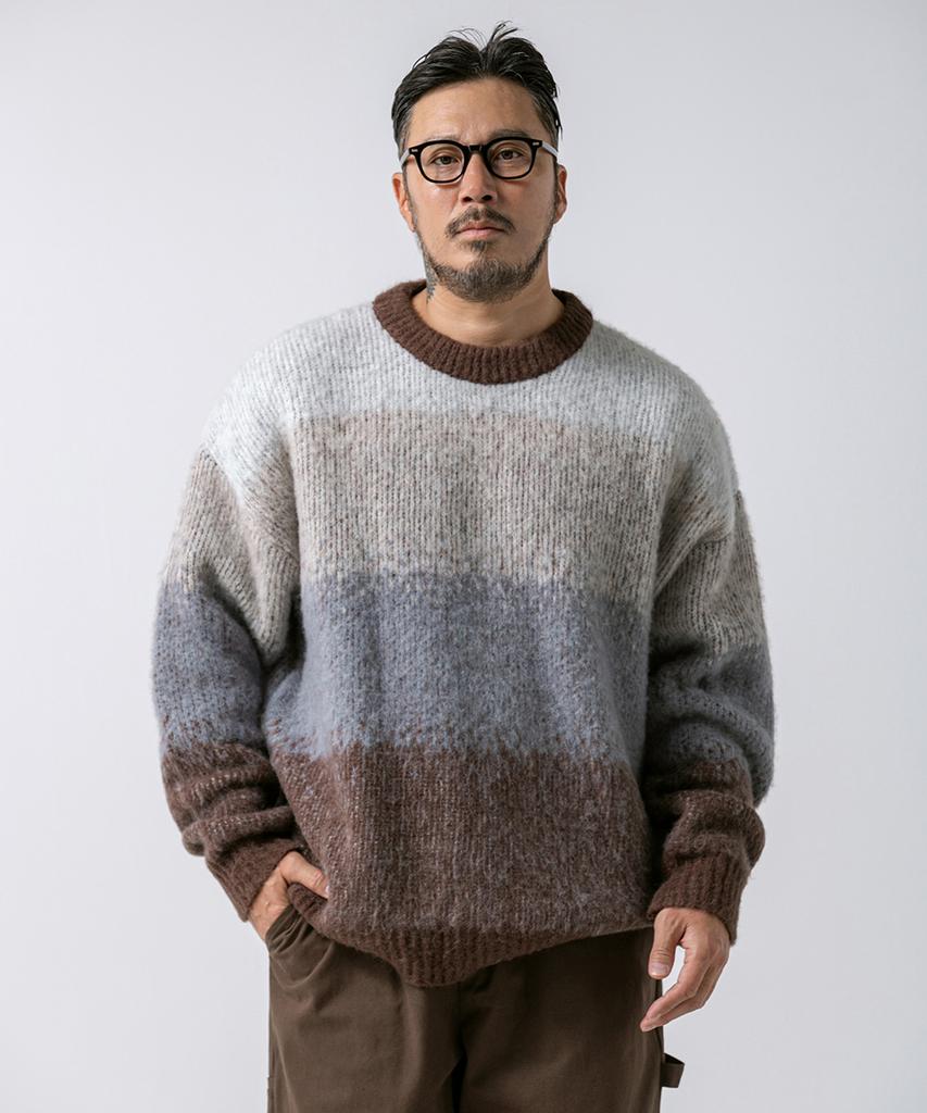 RUGGED HOUSE Personal Gradient Alpaca Blend Knit 3 Colors