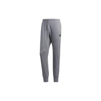 Calças Casuais com Cordão e Punho Bordadas com Logótipo para Homem Cinzento DX6786