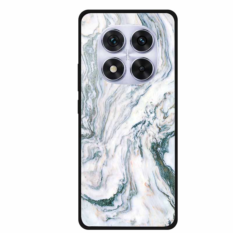 Tempered Glass Case For Xiaomi Redmi Note 14 Pro 5G Back Cover PC Hard Shockproof Cases Beer Marble Texture Cool Fashion Funda