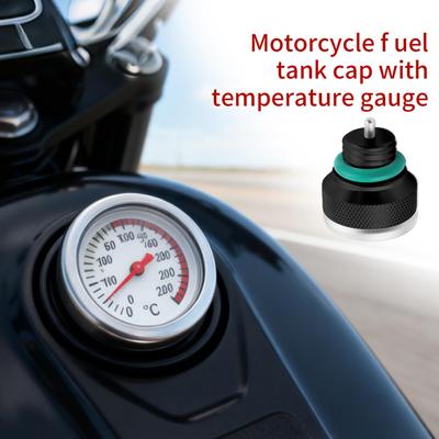 For Motorcycle M20*2.5 Motorcycle Oil Tank Cap Lid With Temperature Gauge Motorcycle Oil Cap For Restoration Repair Shops Riders