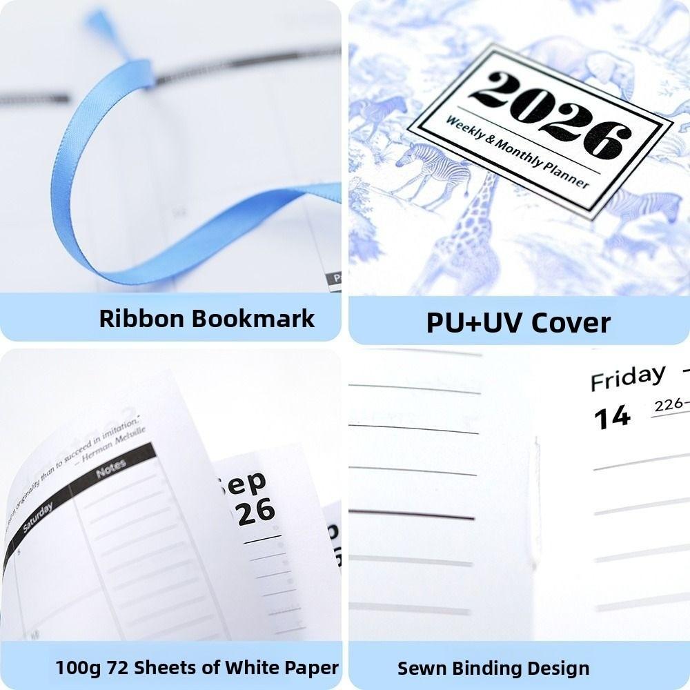 Wear-resistant A5  Agenda Planning Notebook English Office Work Planner  Stationery