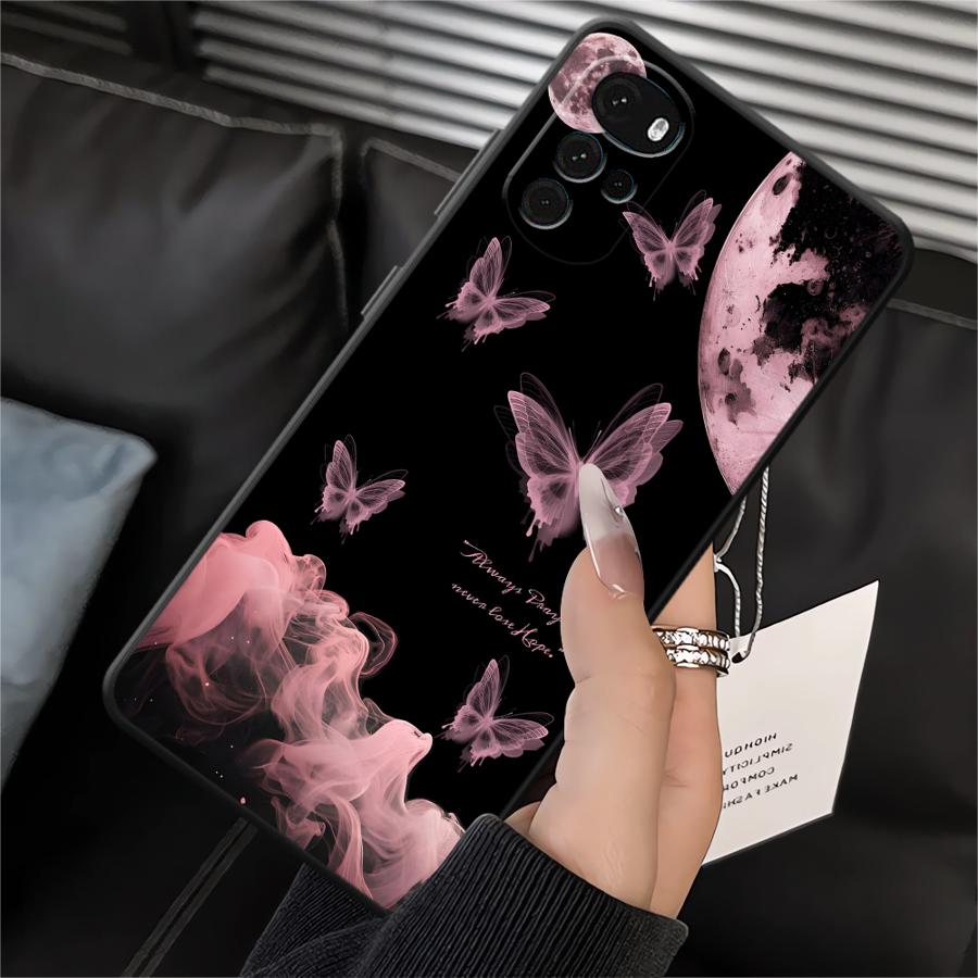Phone Cover Case for Motorola Moto G53 G30 G60s G71 Edge 20 Pro 30 Lite G22 Edge40 G50 G32 G51 G73 G52 Simple Butterfly