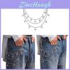 Metal Star Belt Chain With Tassels For Women Summer Fashion Accessory Gift