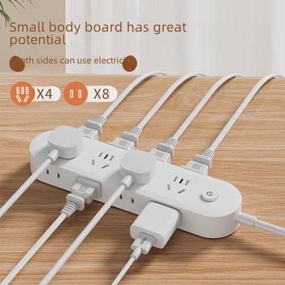 Inteligentna listwa zasilająca z wieloma gniazdami, USB, wtyczką dwustronną i zintegrowaną taśmą miedzianą
