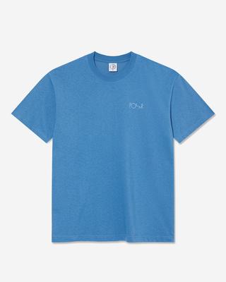 Polla Stroke Logo Contrast Tee [French Blue]