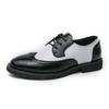 British Style Trendy Men's Leather Casual Shoes Party Banquet Formal Shoes Men's Pointed Toe Shoes for Wedding Wear-resistant