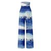 Pantaloni Casual Larghi da Donna alla Moda Stampa Vita Alta Gamba Larga Pantaloni Casual