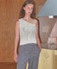EN OR Layered Tank Knit Top - Beige