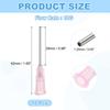 10 Pcs Blunt Tip Dispensing Needle Stainless Steel Dispensing Tips with Luer Lock Dispenser Needle for Measuring Refilling Inks