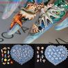 Transparent 3D Silicone Nail Mold for DIY - Sea Shell, Fishtail, Starfish, Jellyfish & Conch Nail Art Carving Tool