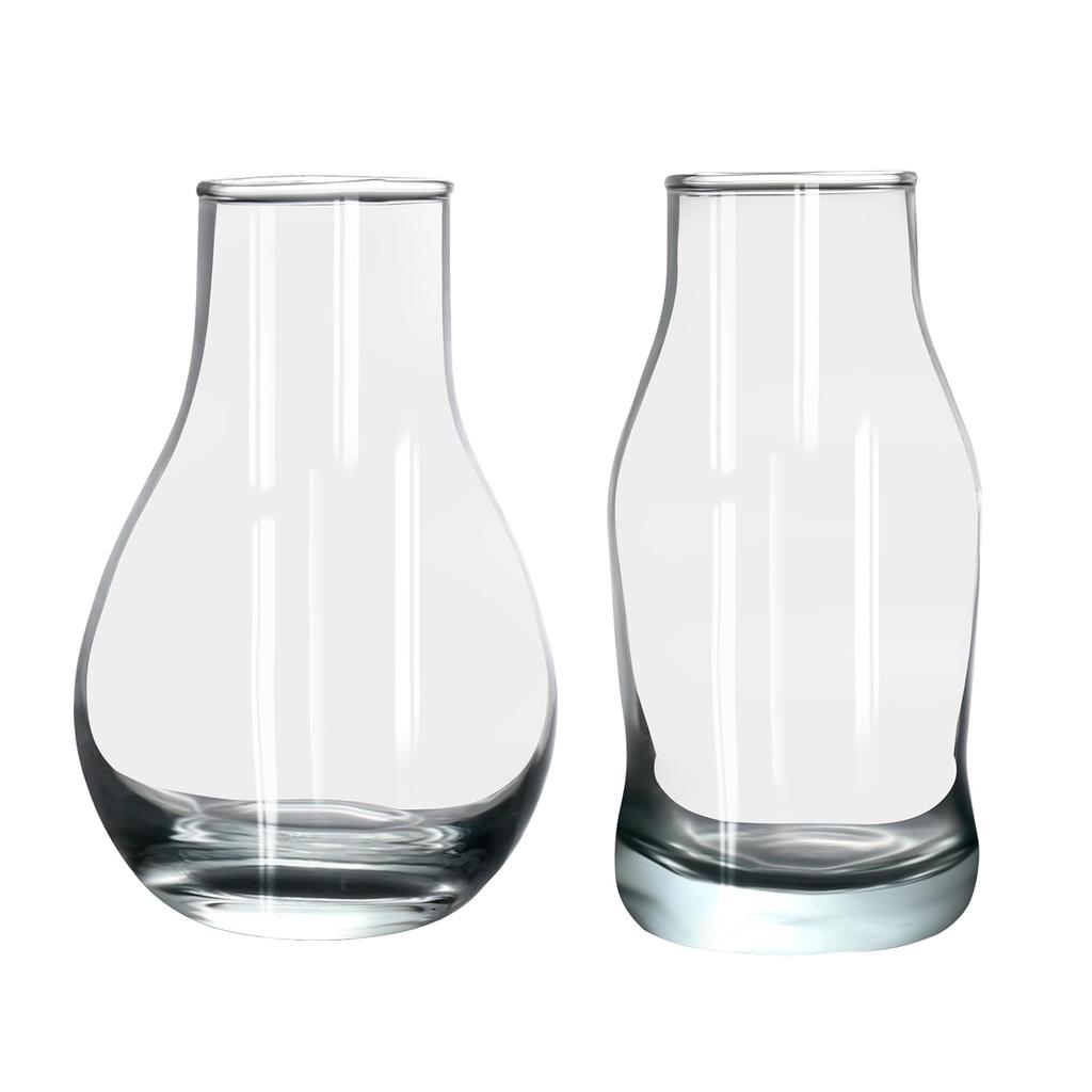 Clear Glass Vases For Flowers & Plants, Elegant Decorative Table Centerpieces
