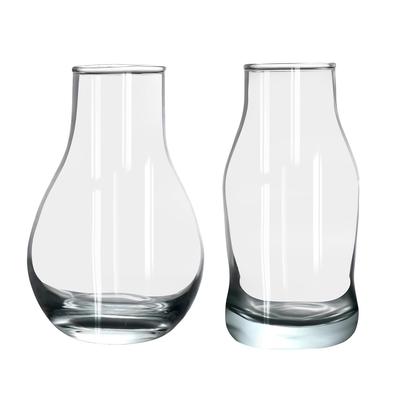 Průhledné skleněné vázy na květiny a rostliny, Elegantní dekorativní středové dekorace na stůl