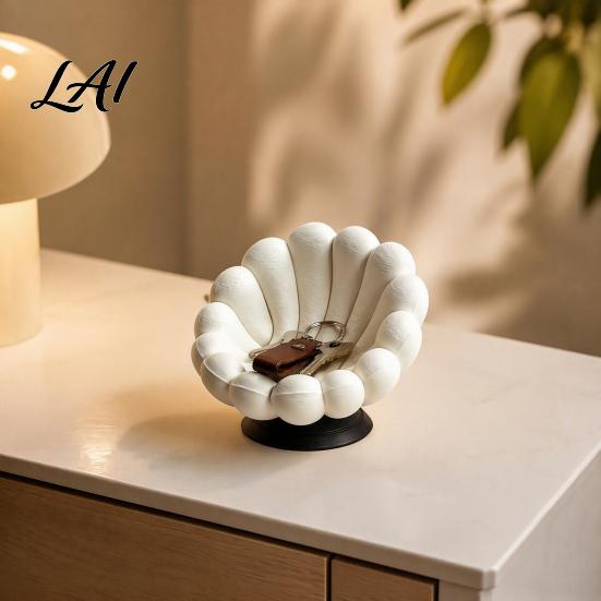 Office Desk Accessory 3D Printed Petal Sofa Tray Organizer for Jewelry Earphone Trinket Tray Keys Multi-function Storage Home Tabletop