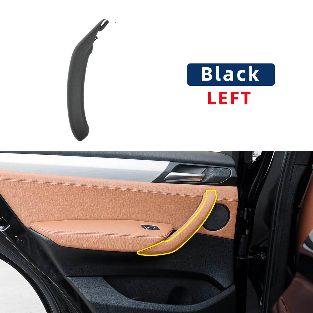 Car Interior Door Handle Pull Leather Cover Accossory Replacement 51417246214 51417246213 For BMW X3 11-17 X4 14-18 F25 F26