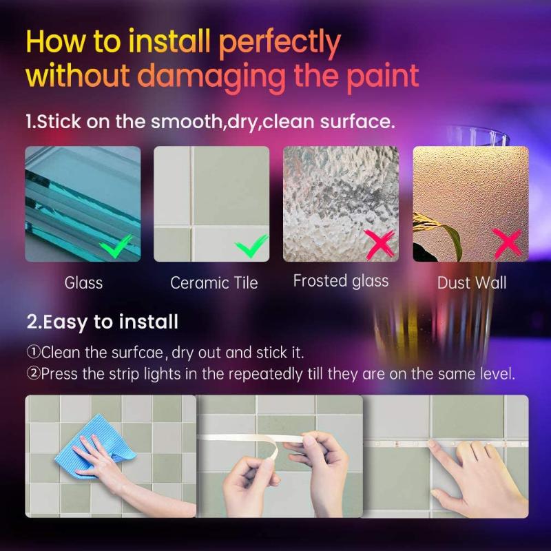 Smart  44 Key Bluetooth 5050 LED Strip Lights Infrared Control RGB5050 Flexible 5V Neon Ice Lighting Lamp for Bedroom Decoration TV Backlight