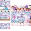 Mermaid Birthday Background Fabric For Childrens Party Photo Booth