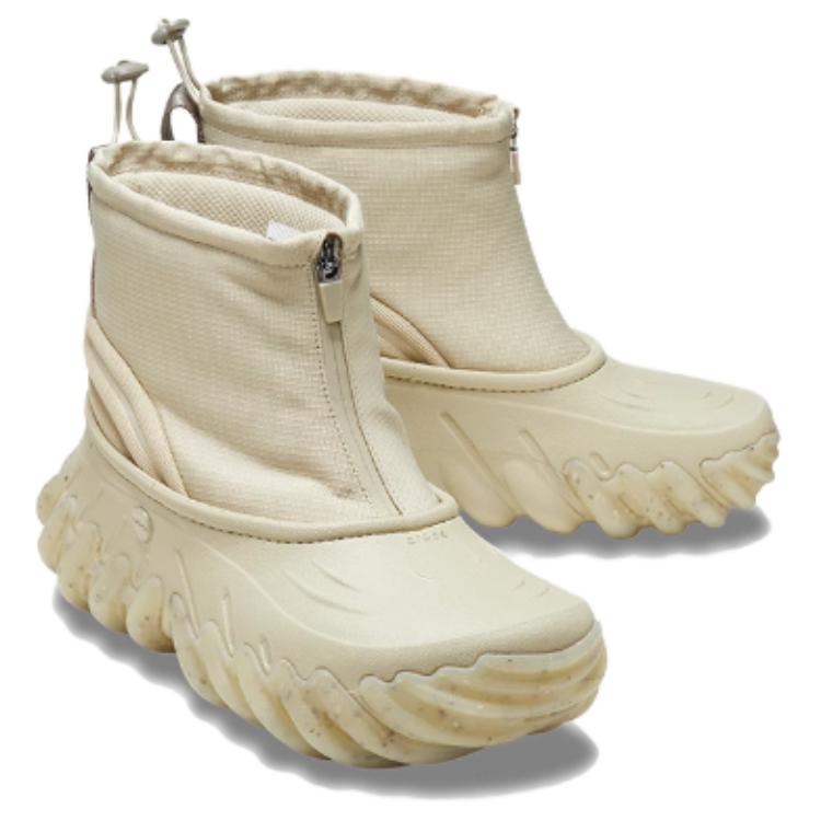 Crocs Fashion Versatile Short Boots Unisex Boots Gray Brown 210315-OLJ