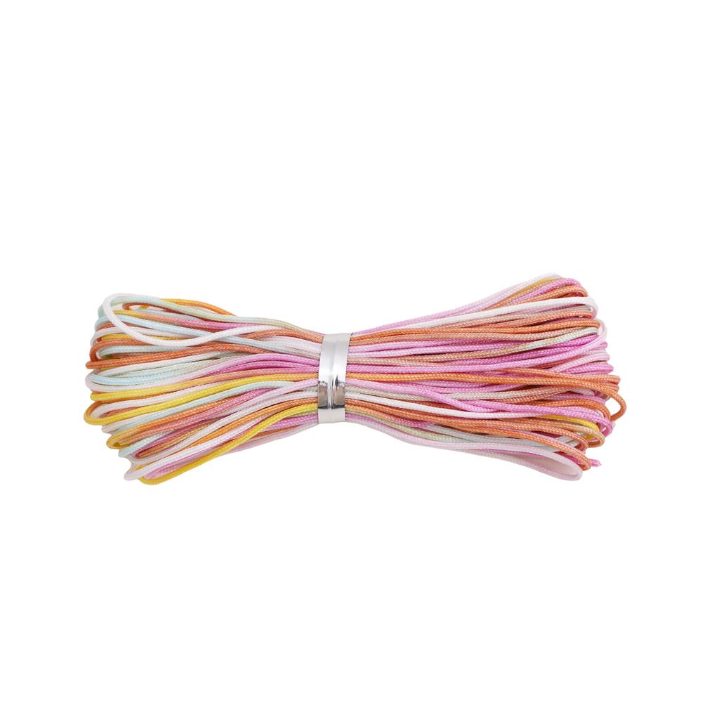 5-50m/lot 0.8mm Cotton Cord Nylon Cord Thread String DIY Beading Braided Bracelet Jewelry Making