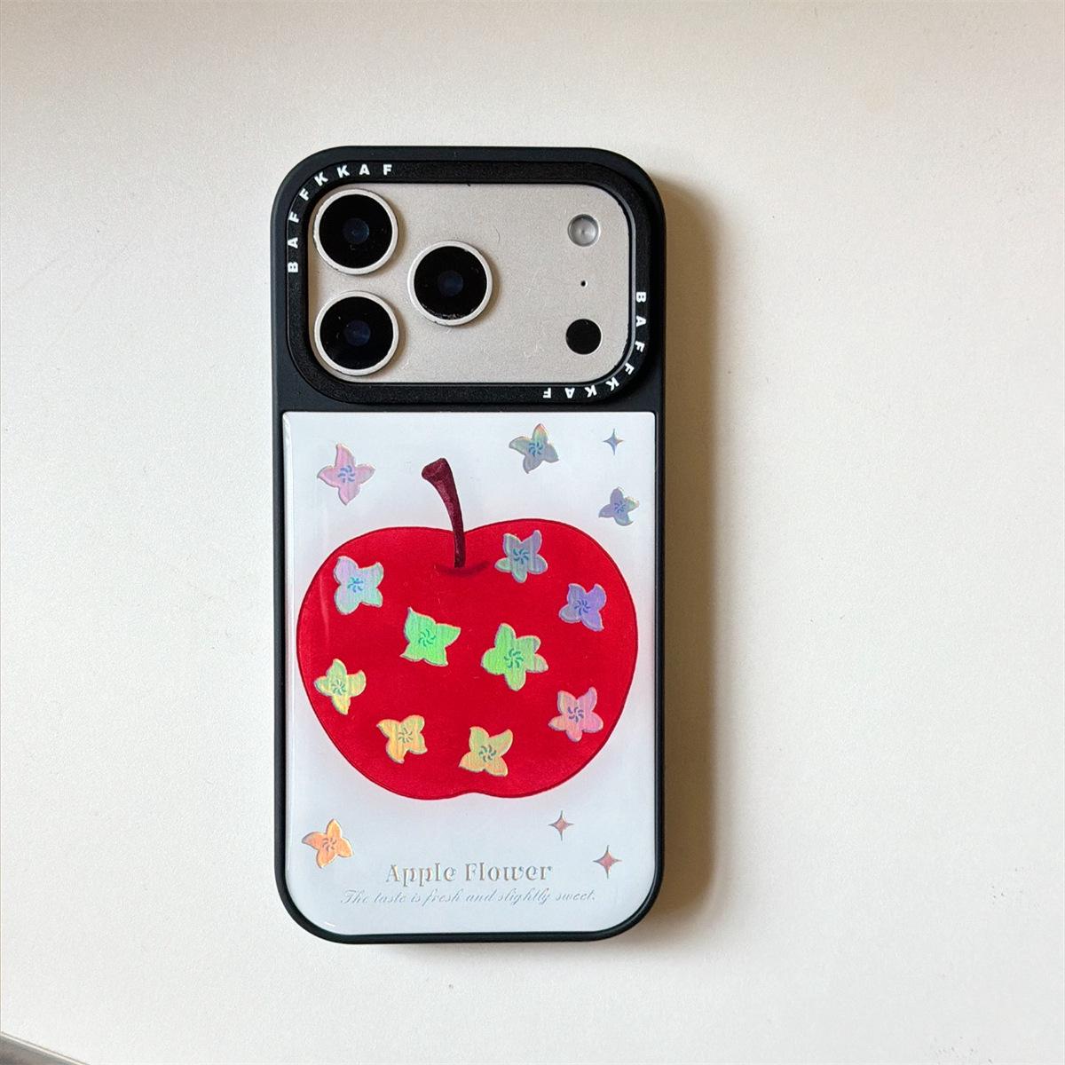 

Gilded Resin Apple Blossom Anti-Drop Phone Case for iPhone 14/13/12 PROMAX iPhone 17