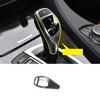 Oak Grain Gear Shift Knob Shifter Lever Trim Fit For BMW X3 F25 X4 F26 2014-2017