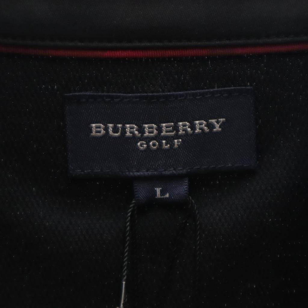 Unused BURBERRY Sanyo Shokai Made In Japan Golf Long Sleeve Half Button Shirt Women Used