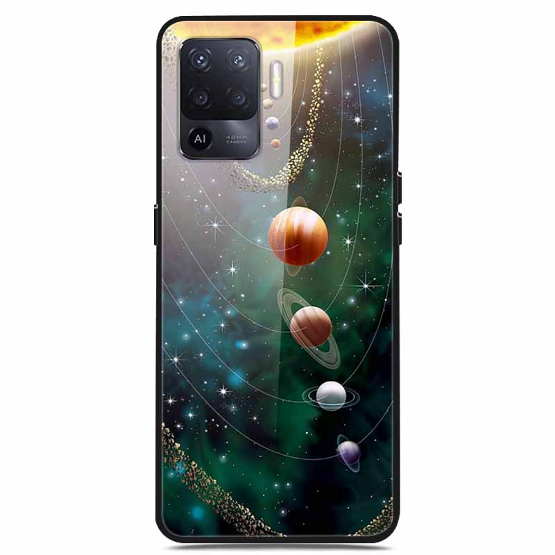 For OPPO Reno 5 Lite Case Luxury Tempered Glass Bumper for OppoA94 4G Phone Cover For OPPO A94 4G/ Reno5 Lite Glass Coque A94 4G