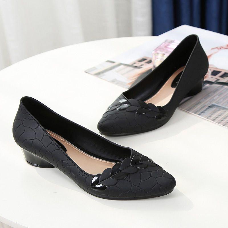 Módní boty v korejském stylu, voděodolné, pro ženy, na léto, s mělkým výstřihem, pro dospělé, pracovní gumové boty pro venkovní nošení, protiskluzové návleky