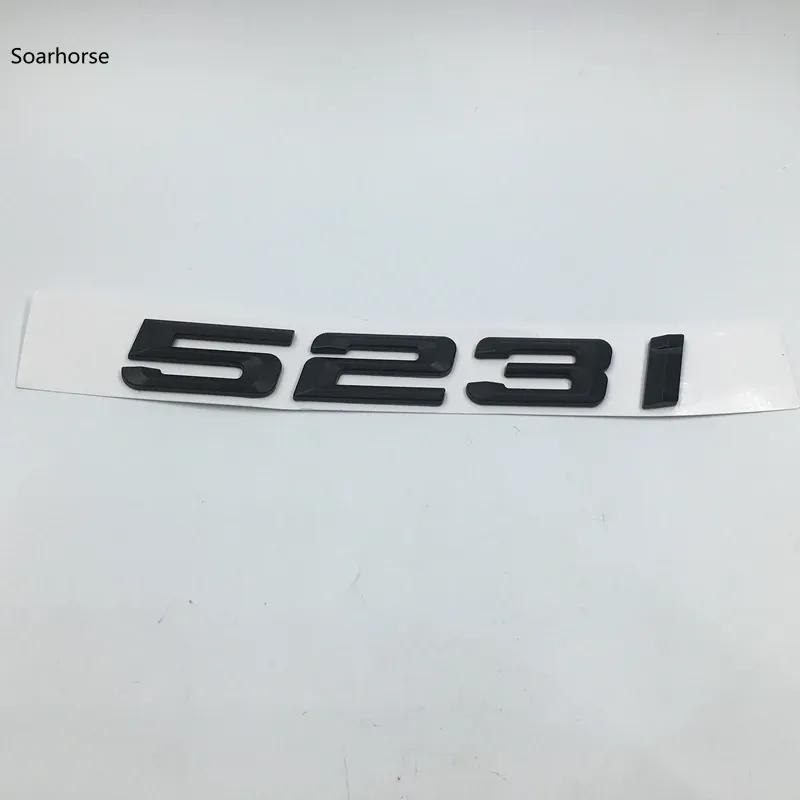 Soarhorse Matt Black for 520i 523i 525i 528i 530i 535i 540i 550i E34 E39 E60 E61 F10 Letter Sticker Emblem Decals