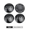 For Audi  A5 60/61/68/69mm Car Emblem Wheel Hub Caps Hubcap Badge Styling For Audi B5 B6 B7 B8 B9 A3 8P 8V 8L A5 A6 C6 C5 C7 4F A1 A7 A8 Q2