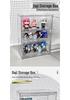 Clear Acrylic Multi-Layer Desktop Storage Display Case with Dustproof Protection for Figures and Badges