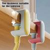 1pc Adjustable Dopamine Hanging Hooks Desk Edge Hook Punch Free Wall-mounted Storage Rack Bag Cup Holder Home Organization