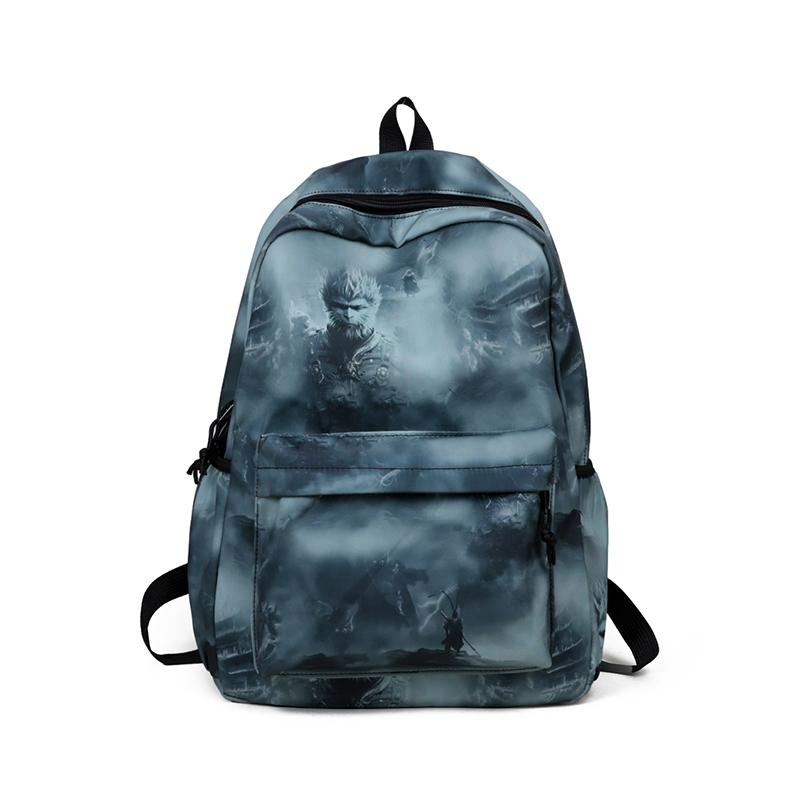 

Школьный мужской рюкзак с принтом тай-дай, студенческий рюкзак зелёный