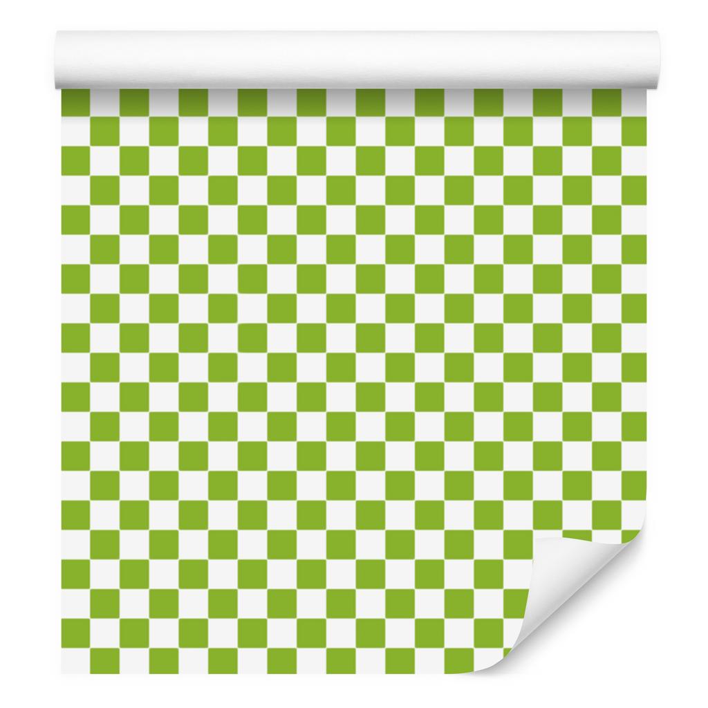 Checkerboard wallpaper lime and white, lime background 50x1000