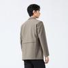 Men's Casual Mid-length Lapel Windbreaker