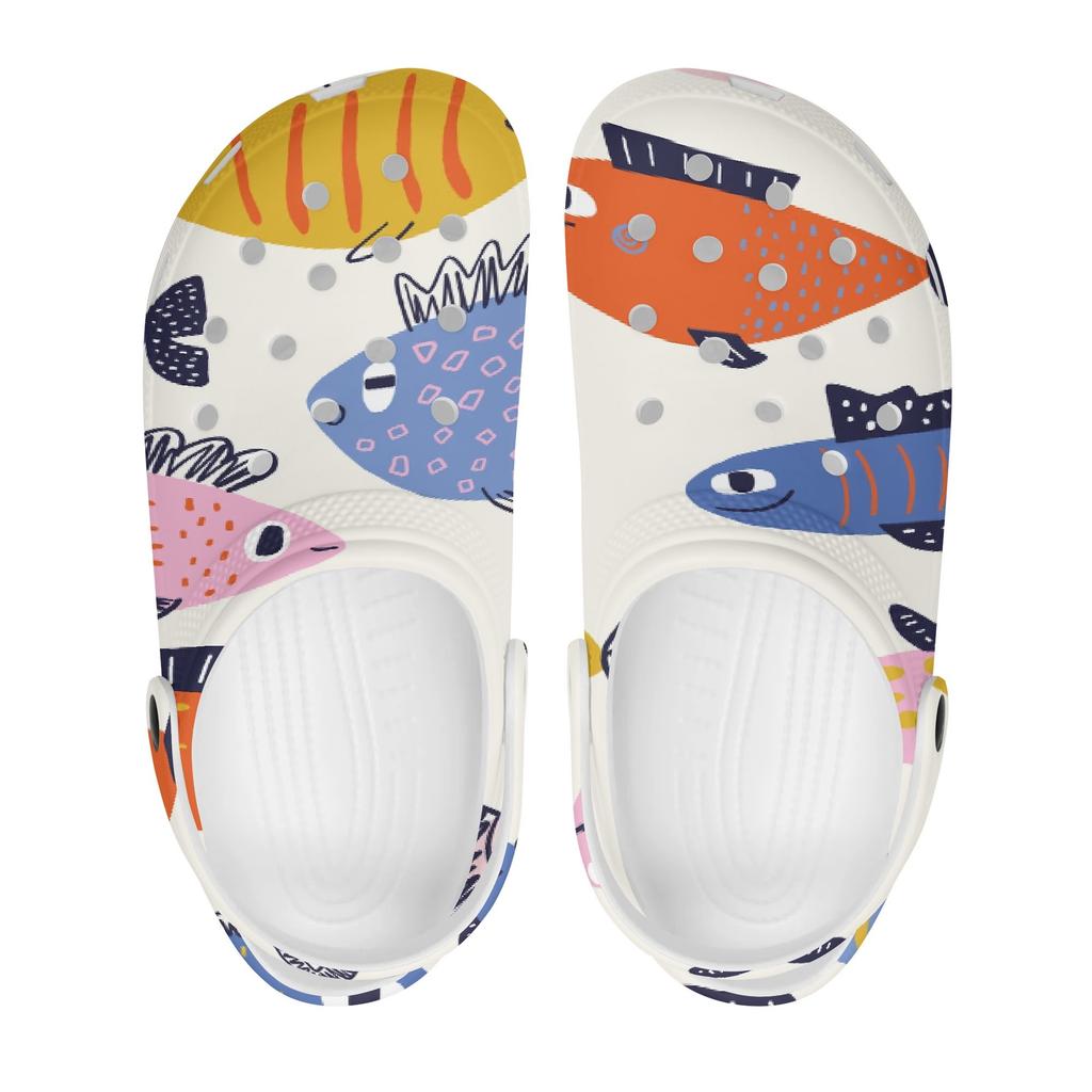 For Women Men Printed EVA Clogs Soft Comfortable Comfortable Breathable Slip On Casual Footwear Summer Sandals Daily Walking Wear