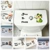 Zelfklevende Waterdichte Cartoon Dierlijke Toiletsticker Badkamer Tank Herinnering Decoratie
