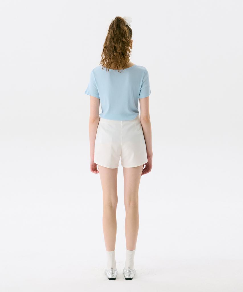 Jun Jun Space Pattern Shorts_White