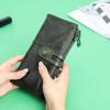 Luxuriöse lange Damen-Geldbörsen aus Vollnarbenleder, Vintage-Stil, echtes Leder, Damen-Reißverschluss, Haspe, Münzgeldbörse, Kartenhalter, Clutch, Geldbeutel für Frauentagsgeschenk
