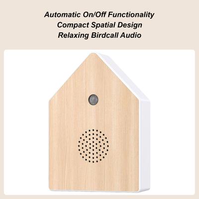 Bird Sound Machine Motion-Activated Chirping Bird Music Box Nature Voice Sleep Aid for Recreation Area Meditation Guest Room