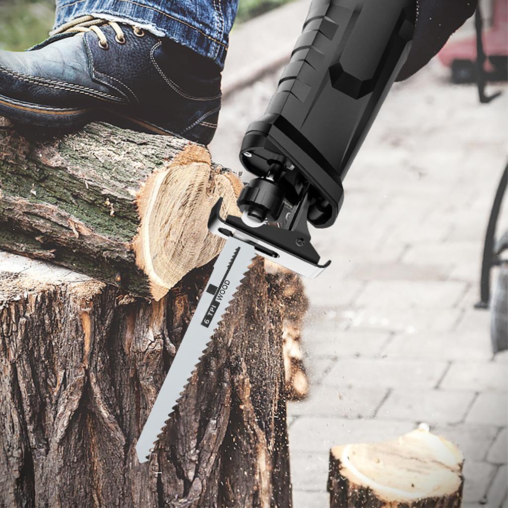 12 PCS Reciprocating Saw Blades Pruning Saw Blades Saber Saw DIY Tools for Cutting Wood Metal Pipes