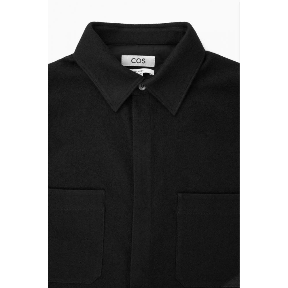 COS Japanische Wolljersey-Überhemd