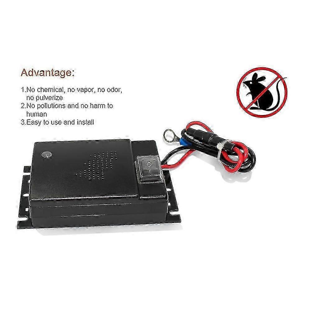 Dc 12v Car Ultrasonic Mosquito Repellent And Rodent Repeller, 400 Square Feet Coverage Vehicle Animal Repeller Car Accessories
