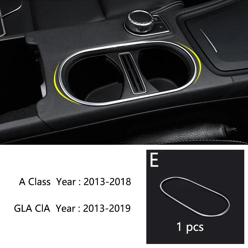 Para Mercedes Benz Classe A CLA GLA W176 C117 Cinzeiro da Consola Central do Carro Caixa de Câmbio Porta Copos Capa Tira de Acabamento Moldura