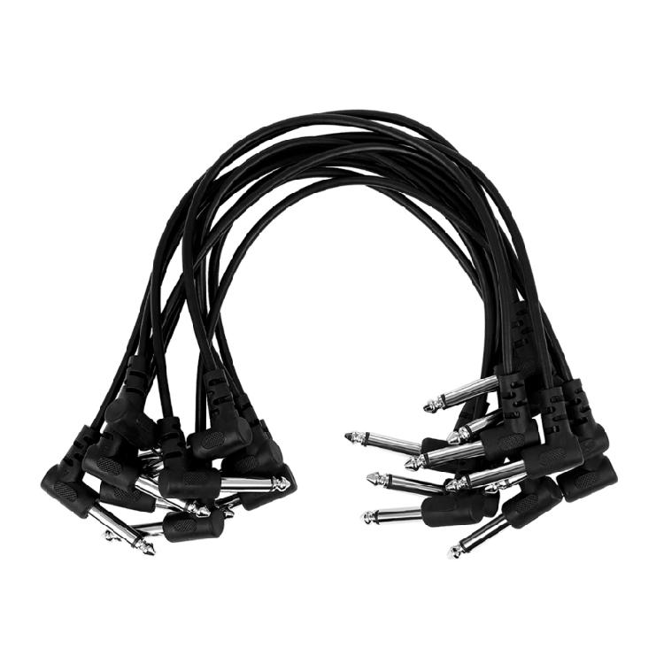 10Pack Guitar Effect Pedal Cable Instruments Patches Cord Electric Guitar Effect Wire Metal Head Guitar Part